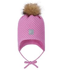 Reima Beanie w. Fleece - Wool/Polyester - Marmeli - Cold Pink w.