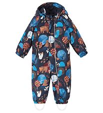 Reima Snowsuit - Puhuri - Navy w. Print