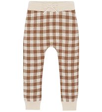 Monsieur Mini Leggingsit - Gingham - Offwhite/Toffee