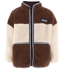 Versace Fleece jacket - Cream w. Brown