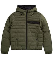 BOSS Down Jacket - Reversible - Essential - Liningest Green/Blac