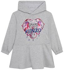 Kenzo Sweat Dress - Exclusive Edition - Grey Melange w. Glitter/