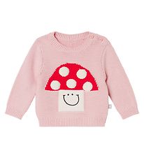 Stella McCartney Kids Pusero - Neulottu - Vaaleanpunainen, Sieni