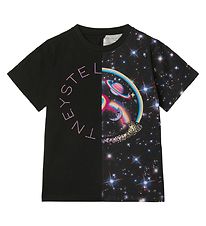 Stella McCartney Kids T-Shirt - Zwart m. Print