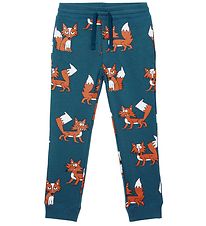 Stella McCartney Kids Sweatpants - Petrol w. Foxes