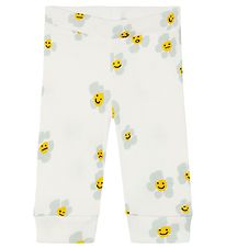 Stella McCartney Kids Leggings - Rib - Hvítt M. Blóm