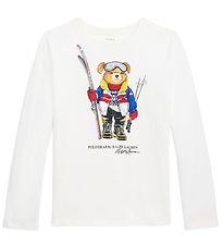 Polo Ralph Lauren Blouse - Blanc av. Peluche