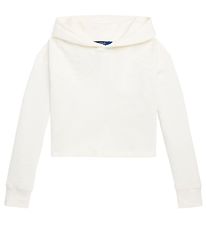 Polo Ralph Lauren Hoodie - Cropped - Vit
