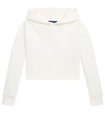 Polo Ralph Lauren Hoodie - Cropped - Vit