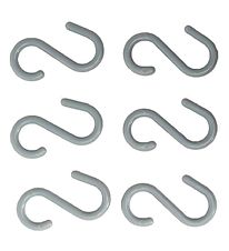 MaMaMeMo Hooks For Hood - 6-Pack - Grey