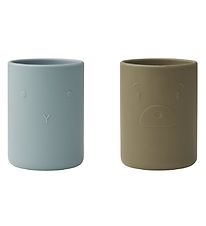 Liewood Cups - 2-Pack - Ethan - Blue Fog/Khaki Mix