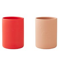 Liewood Cups - 2-Pack - Ethan - Apple Red/Tuscany Rose Mix