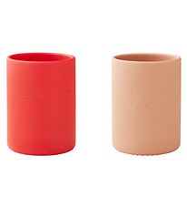 Liewood Beker - 2-pack - Ethan - Apple Rood/Toscane Rose Mix