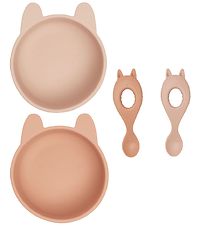 Liewood Bestek-Set - Silicone - 4 Onderdelen - Evan - Rabbit Ros