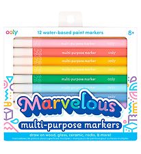 Ooly Marker - Water Based -based - 12 Pcs - Multicolour