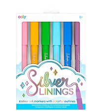 Ooly Tusher - Silver Linings - 6 Pcs - Multicolour Silver