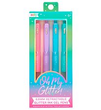 Ooly Ballpoint Pen - Gel - Oh My Glitter! - 4 Pcs - Pastel Mix