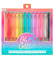 Ooly Stylo  bille de couleur - Gel - Oh My Glitter ! - 12 pice