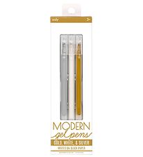 Ooly Color Ballpoint Gel Pens - Modern Gel Pens - Gold/White/Sil