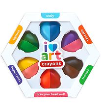 Ooly Crayons chalk - Swivel - 12 Pcs - Multicolour