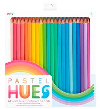 Ooly Colouring Pencils - Pastel Hues - 24 Pcs - Pastel Mix