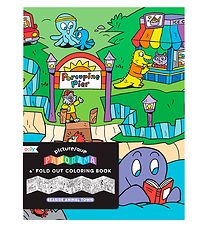 Ooly Fold Out Colouring Book Book - Panorama - Seaside Animal To