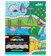 Ooly Fold Out Colouring Book Book - Panorama - USA Road Trippin