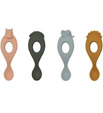 Liewood Cuillres - Silicone - Liva - 4 Pack - Safari/Rose Multi