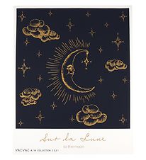 VACVAC Poster - Fait main - 40x50 cm - Nuit Blue