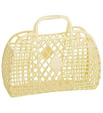 Sun Jellies Little Folding Basket - Retro - Yellow