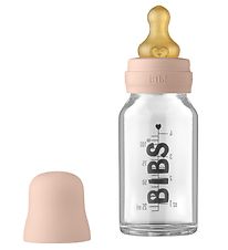 Bibs Feeding Bottle - Glass - Slow Flow - 110 mL - Natural Rubbe