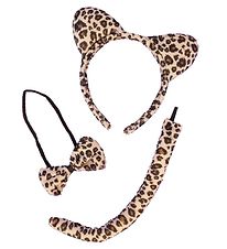 Molly & Rose Costume - Ears/Tail/Bow Tie - Leopard