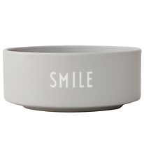 Design Letters Bowl - Smile - Grey