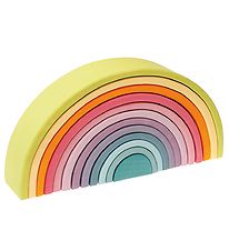 Grimms Wooden Toy - Rainbow - 12 Parts - Pastel