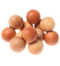 Grimms Wooden Toy - Ball Rattle - Natural