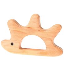Grimms Wooden Toy - Rattle - Hedgehog - Natural