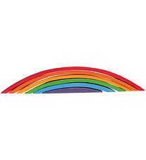 Grimms Wooden Toy - Rainbow Bridge - 6 Parts - Multicolour