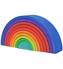 Grimms Wooden Toy - Rainbow - 10 Parts - Multicolour