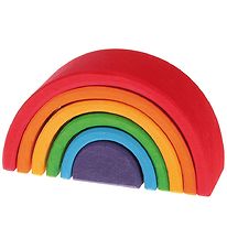 Grimms Holzspielzeug - Regenbogen - Klein - 6 Teile - Bunt