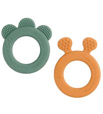 Done By Deer Teether - 2-Pack - Deer Friends - Mustard/Green