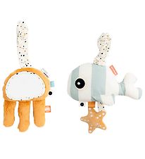 Done By Deer Clip Toy - Sea Friends - Blue/Mustard