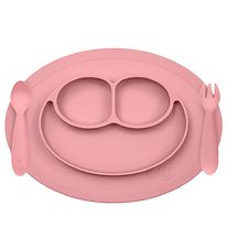 EzPz Set de Vaisselle - Silicone - 3 Parties - Rose Cendr