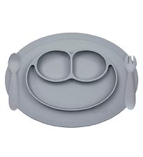 EzPz Geschirr-Set - Silikon - 3 Teile - Grau