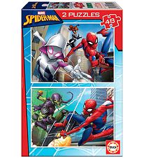 Educa Puzzel - 2 x 48 Bakstenen - Spider-man