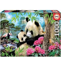 Educa Puzzle Game - 1000 Bricks - Morning Panda