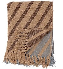 Bloomingville Blanket - Paw - Recycled Cotton - Brown