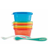 Nuby Food containers w. Spoons - 4 pcs.