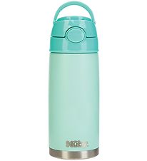 Nuby Thermo Bottle w. Straws - 420ml - Green
