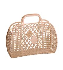 Sun Jellies Mini Folding Basket - 15x6x13 cm - Retro - Latte