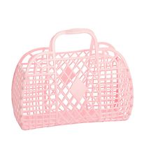 Sun Jellies Mini Folding Basket - Retro - 15x6x13 cm - Pink